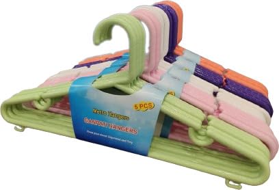 Ganpati Hangers Metro Plastic Shirt Hangers | HeavyDuty, Durable Hangers For Shirts, Jackets & Everyday Clothes (Pack Of 10)