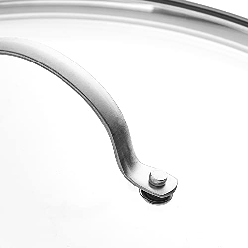 Greenpan Glass Lid With Stainless Steel Handle, 12'', Silver