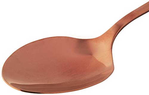 Mercer Culinary 18-8 Stainless Steel Plating Spoon, 9 Inch, Rose Gold