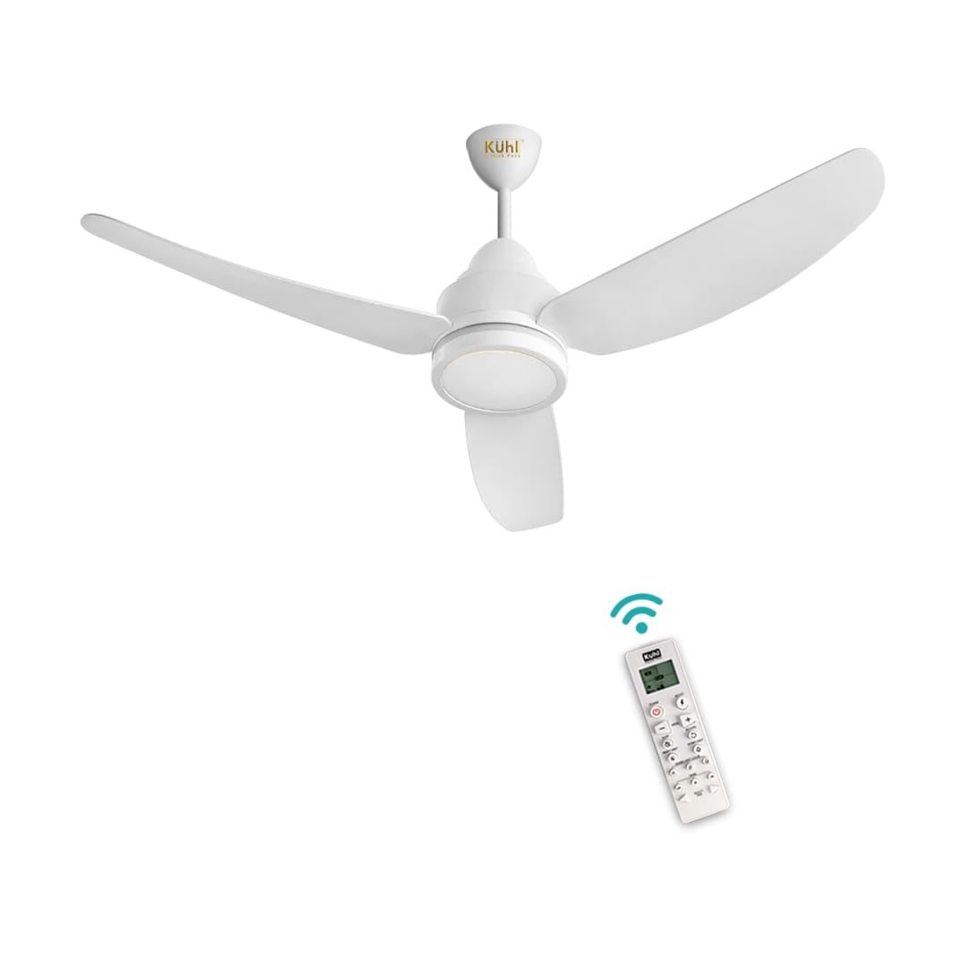 Kuhl Glanz F3 1320Mm 65% Power Saving Bldc Ceiling Fan | Bee 5 Star Rated & Isi Marked | High Air Flow | 5Year Warranty On Motor