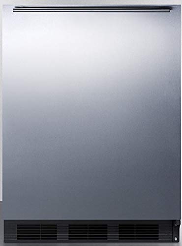 Summit Appliance Al752Bksshh Freestanding Ada Compliant 24 Wide 5.5 Cu.Ft. All-Refrigerator For General Purpose Use With Auto De