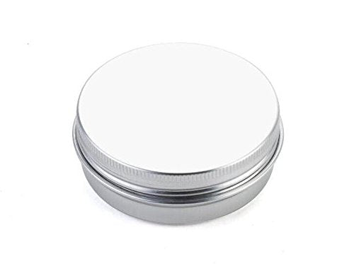12 Pcs 15Ml 0.5Oz Empty Round Silver Aluminum Tins Metal Steel Jar Cans Sample Bottle Small Containers Box With Tight Sealed Cov