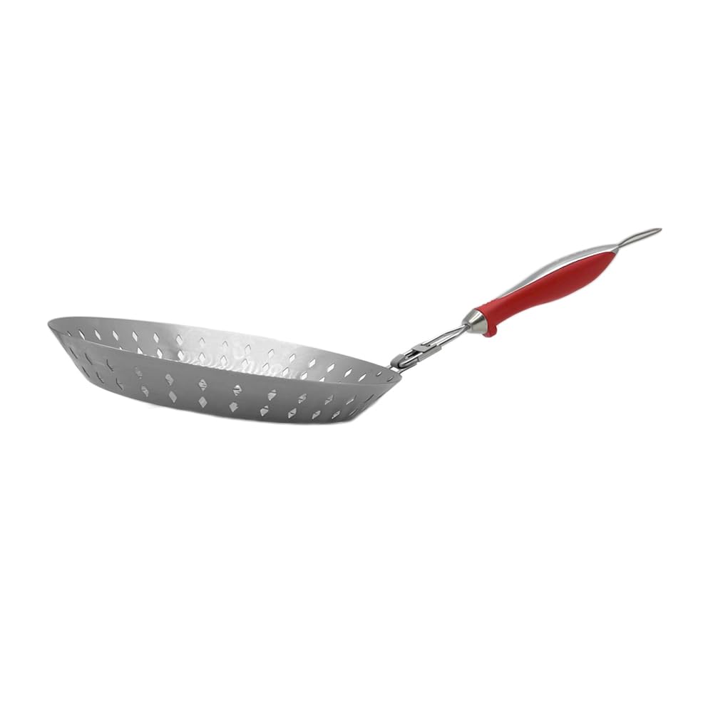Nexgrill Revelry 12 Inch Stainless Steel Cooking Skillet, Ergonomic And Detachable Handle, Perfect Accessory For Outdoor Grillin