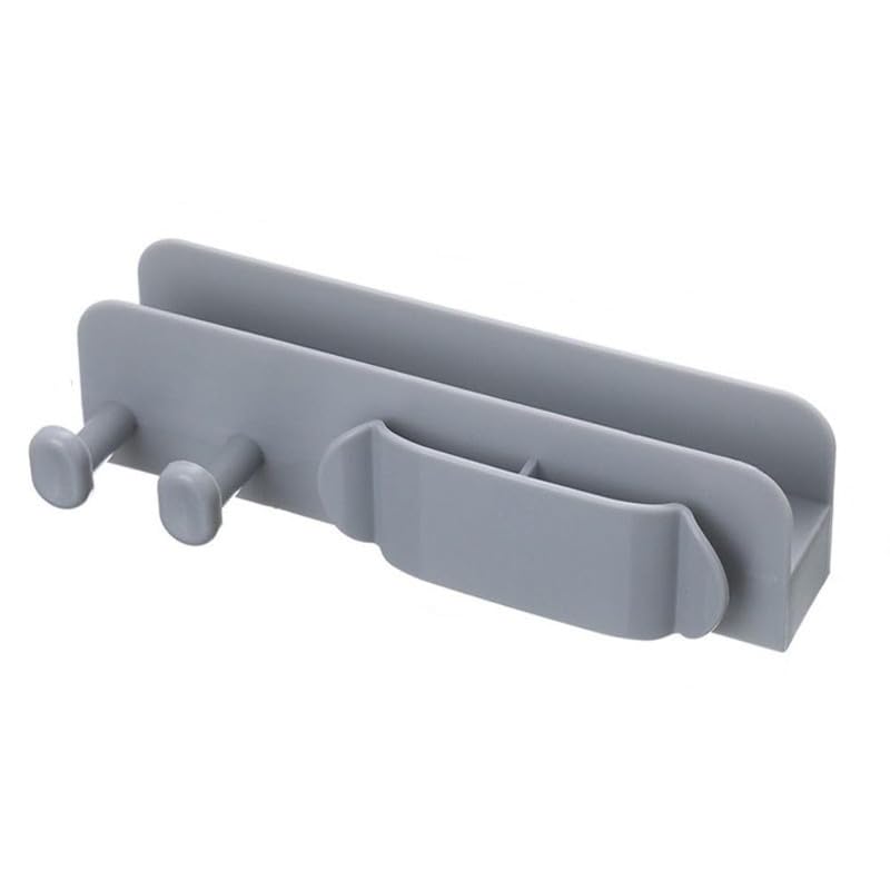 Parvy Wall Mount Plug Cable Wire Holder, Mobile Phone Charging Storage Rack With Hook & Wire Organizer, Wire Storage Fixing Clip