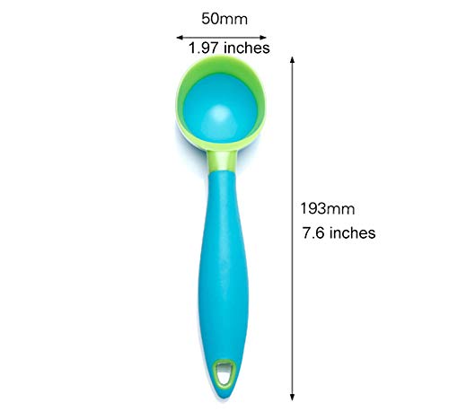 Ice Cream Scoop, 2Pcs Nonstick Anti-Freeze Food Grade Ppr + Rubber Ice Cream Scooper With The Hung Hole Design, Comfortable Hand