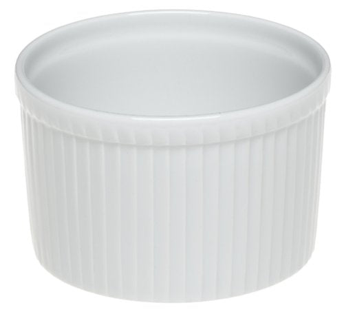 Pillivuyt Porcelain 1-1/2-Cup, 4-Inch Deep Classic Pleated Souffle Dish