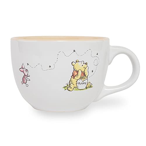 Disney Winnie The Pooh But First Hunny Ceramic Soup Mug  Holds 24 Ounces