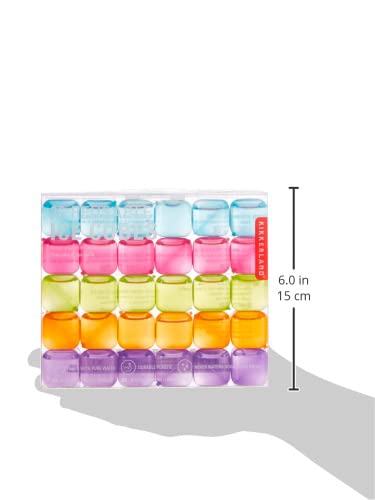 Kikkerland Reusable Ice cubes  Set of 30  Multicolor
