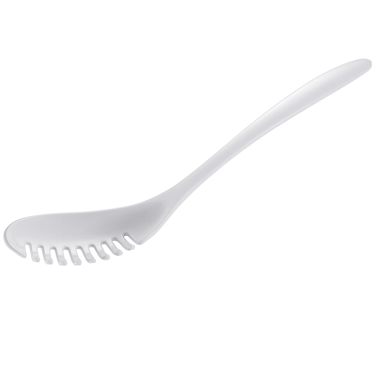 Gourmac White Melamine Pasta Spoon 12.75''