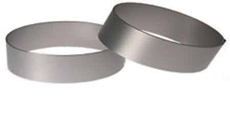 Heavy Gauge Stainless Steel Round Ring Mold 4''D X 0.75''H (Pack Of 2)