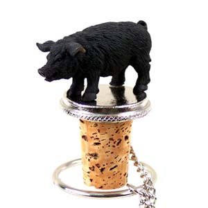Pig Bottle Stopper (Black)