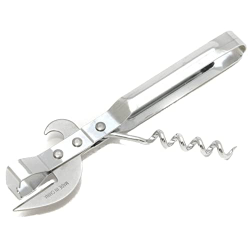 Chef Craft Select 3-In-1 Can Opener, 6 Inches In Length, Stainless Steel