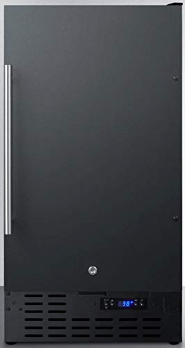 Summit Appliance Ff1843Bada 18 Ada Compliant Wide Built-In All-Refrigerator In Black With Digital Thermostat, Automatic Defrost,