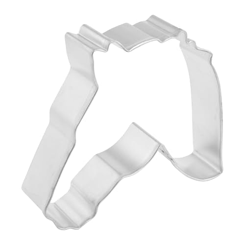 R&M Cookie Cutter, 4.5-Inch, Horse Head, Tinplated Steel