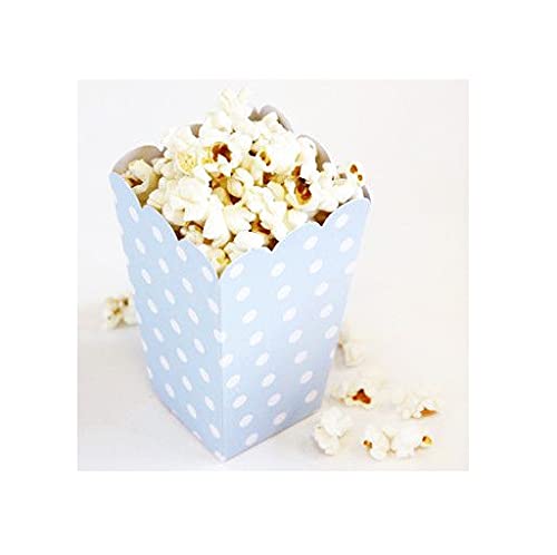 Unique Polka Dots Treat Boxes  5.5'' x 4''  Powder Blue