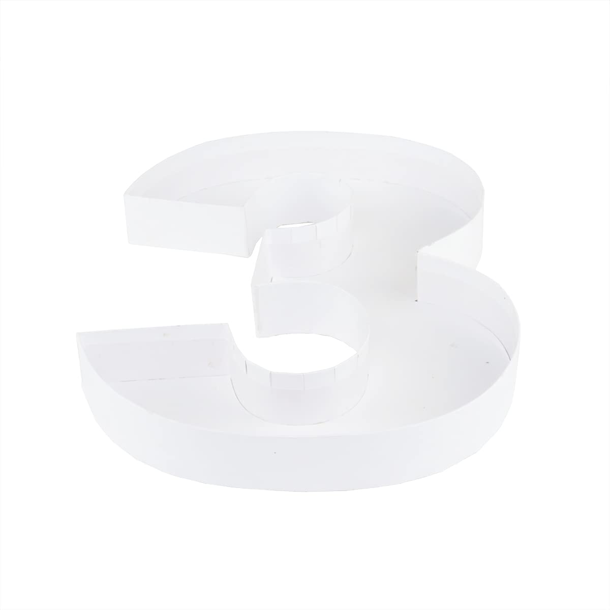 Wenpack 12'' Fillable Cardboard Number Shaped Gift Grazing Charcuterie Board Paper Container (3)