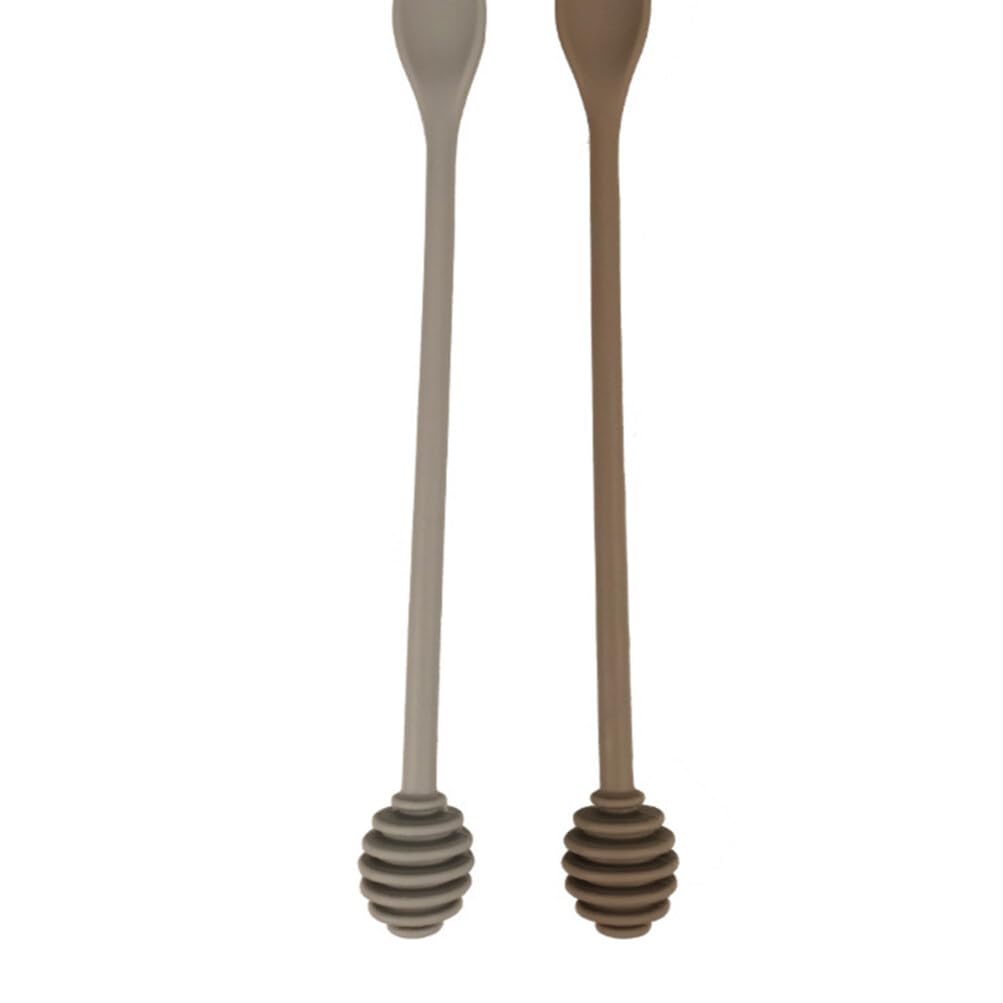 Alipis Syrup Dipper Honey Dipper Stick Silicone 2Pcs Syrup Dipper Stick Honey Mixing Stirrer Spoon Silicone Mixing Spoon For Hon