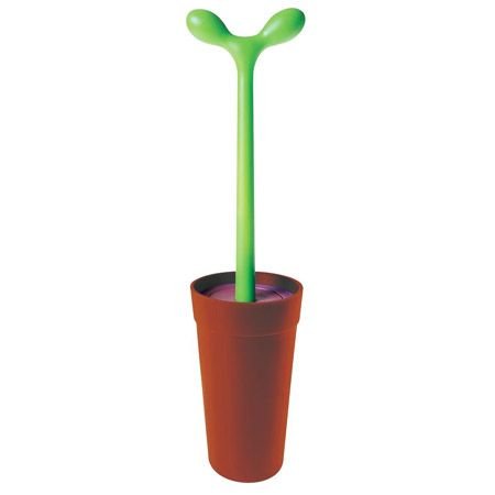 Alessi Aleesi ASg04 AZ Merdolino Toilet Brush  Light Blue