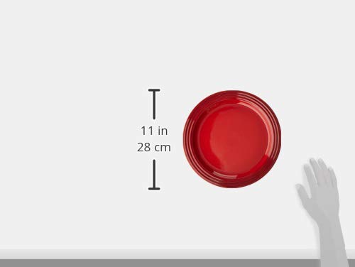 Le Creuset Stoneware Set Of 4 Dinner Plates, 10.5'' Each, Cerise