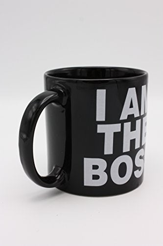Island Dogs Giant I Am The Boss Mug, Black