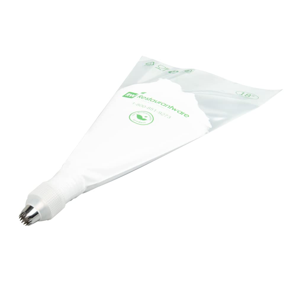 Restaurantware Pastry Tek Piping Tip 1 Round Round Tip For Icing - #10 Corrosion-Resistant Stainless Steel Icing Tip Dishwasher-