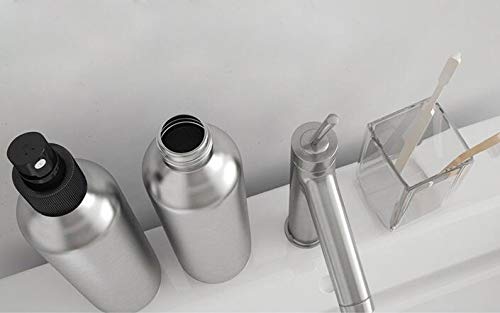 3 Pcs Aluminum Fine Mist Spray Bottle With Black Pump Sprayer Empty Sample Atomizer Containers For Essential Oils Perfume Aromat