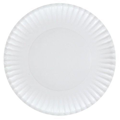 Nicole Home Collection White Paper Luncheon Plates-9'', Medium, 80 Pcs