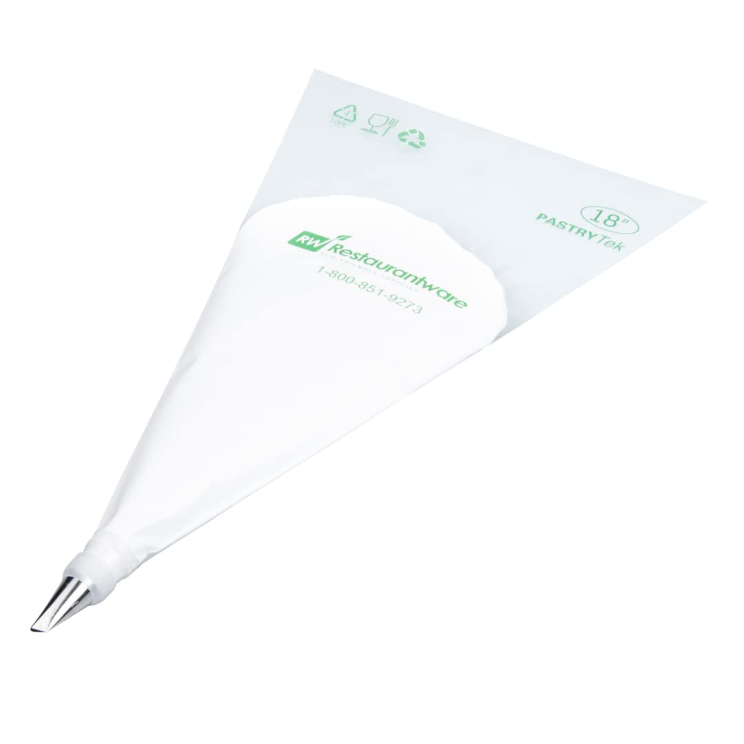 Restaurantware Pastry Tek Petal Tip 1 Reusable Decorating Cake Tip - #101 Dent-Resistant Stainless Steel Rose Frosting Tip Dishw