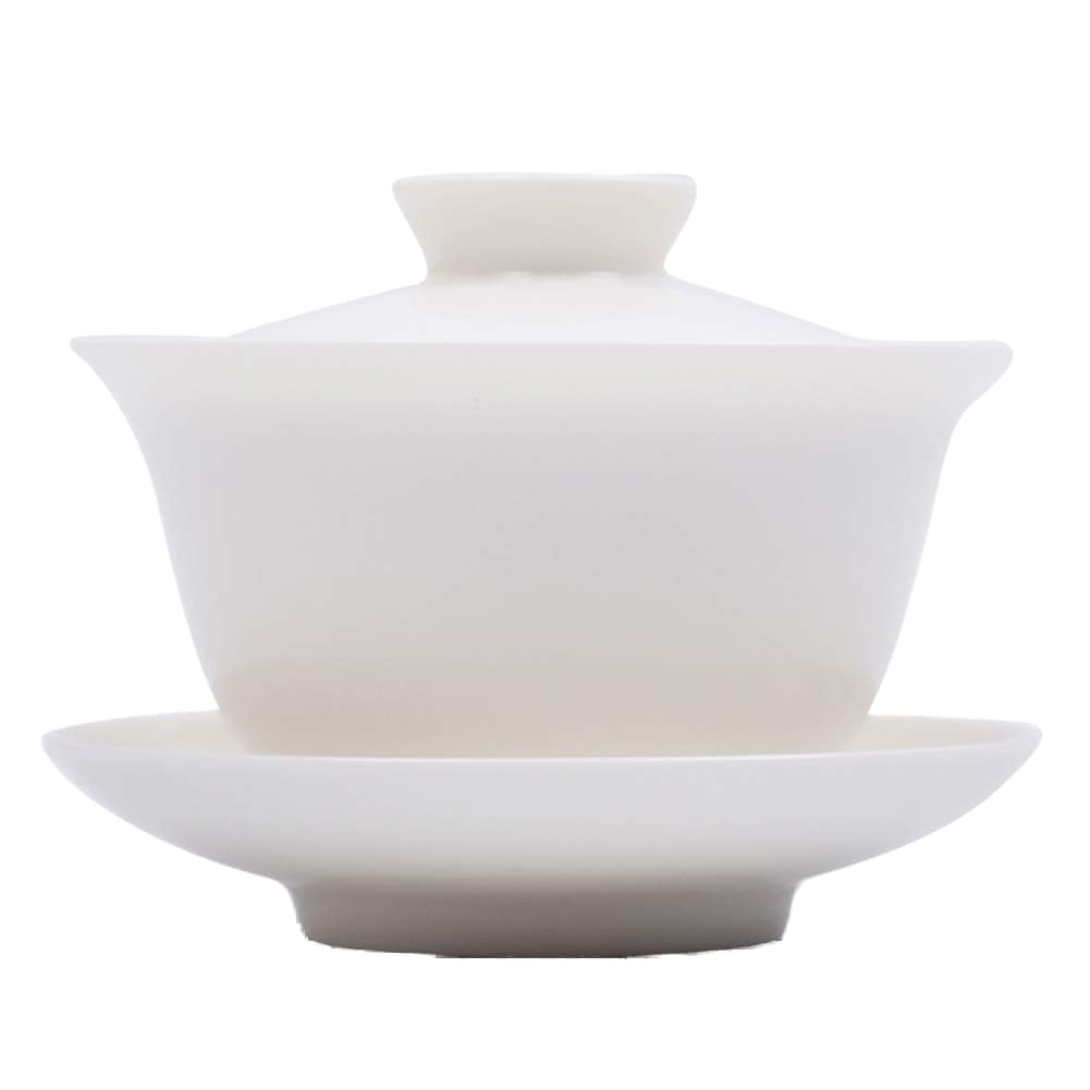 Mozentea Ceramic Gaiwan Tea Set, Gai Wan Tea Cup For Chinese Gong Fu Tea Ceremony To Brew Loose Oolong Or Black & Green Flower T