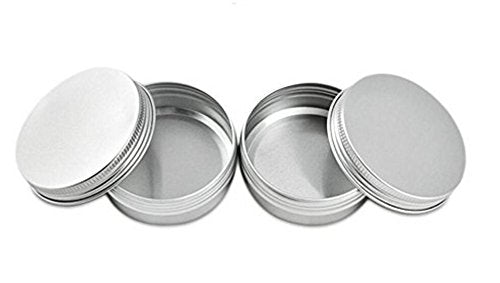 6Pcs 120 Ml 4Oz Round Aluminum Jars Tins Cosmetic Sample Containers With Screw Top For Beard Balm Salve Lip Balm Crafts Make Up