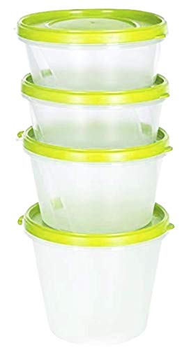 Cutting Edge 2X Series Supersturdy Eco Plastic Modular Container, Set Of 4 (Yellow)
