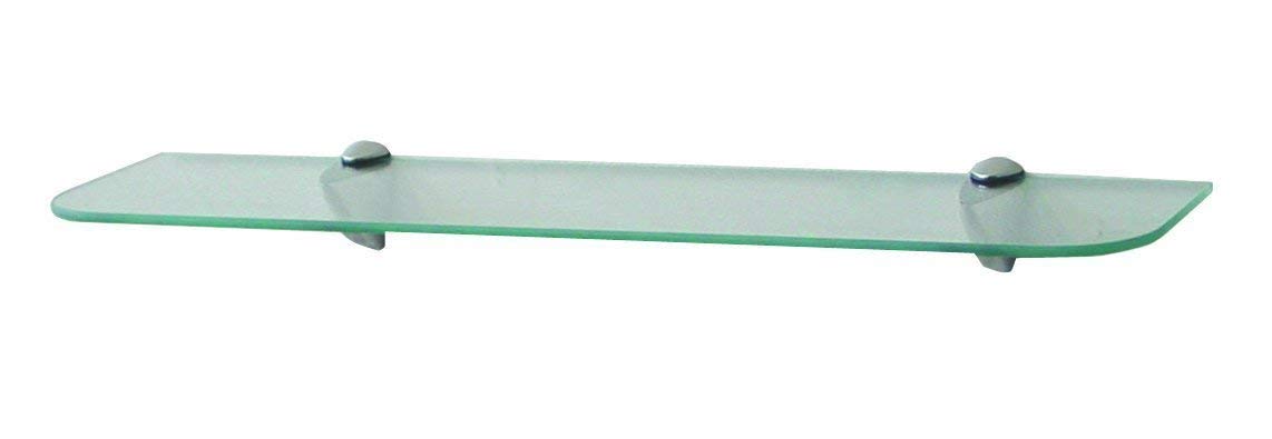 Shelf-Made Kt-0134-624Sn Glass Shelf Kit, Satin Nickel, 6-Inch By 24-Inch