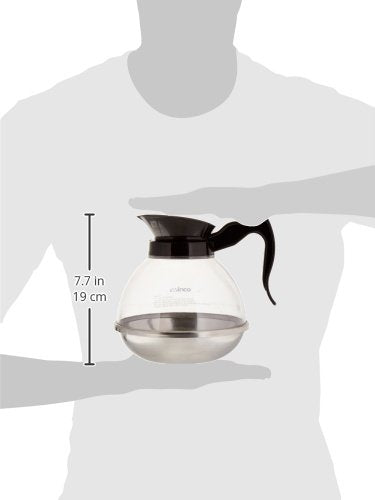 Winco Plastic Coffee Decanter, Stainless Steel, 64-Ounce, Medium