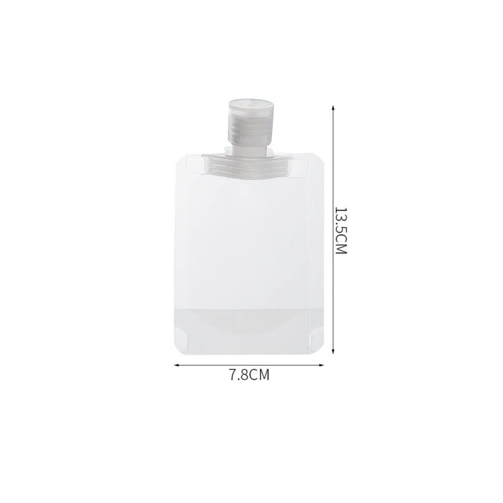 Kallory Travel Pouches For Toiletries: 15Pcs Refillable Empty Squeeze Pouch - Travel Shampoo And Conditioner Bottles