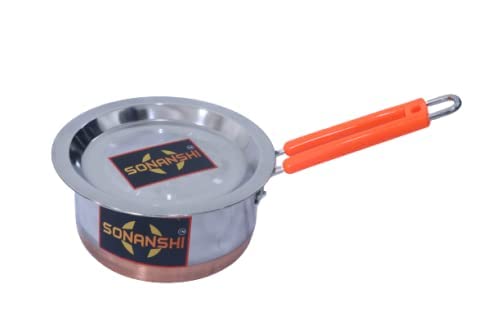 Sonanshi Stainless Steel Sauce Pan/Milk Pan/Tea Pan With Lid (2 Litre)