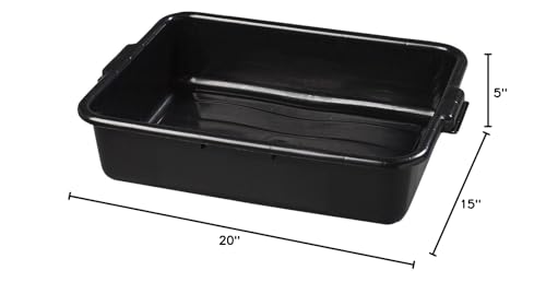 Carlisle Foodservice Products 4401003 Comfort Curve Bus Box/Tote Box, 5'' Deep, Black