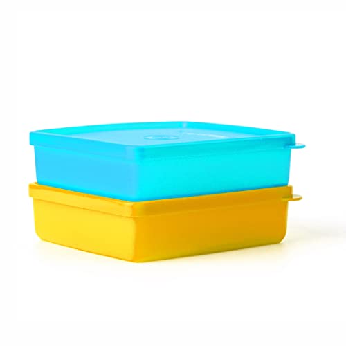 Tupperware Snack Stackers 400Ml (Set Of 2), Yellow & Blue