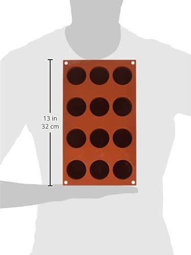 Silikomart Silicone Cylinder Cake Mould, 48Mm, Terracotta