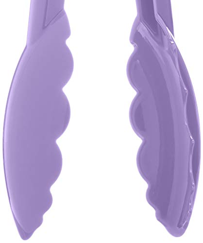 Mercer Culinary Hell'S Tools Hi-Heat Utility Tongs, 9.5 Inch, Purple