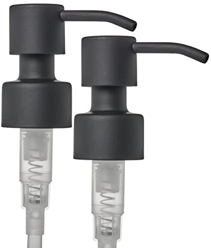 Soap Dispenser Replacement Pump For Your Liquid Soap, Lotion Or Dish Soap Refill Dispenser (2, Black)