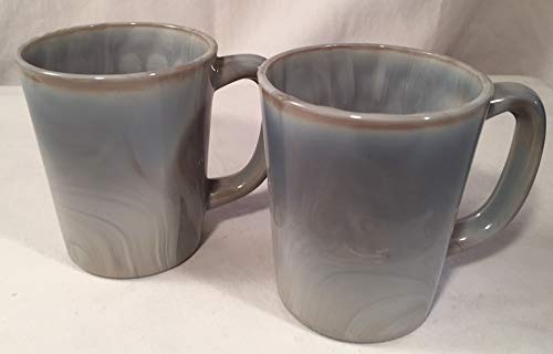 Glass Coffee Mug - Mosser Usa - American Made (2, Gray Marble)