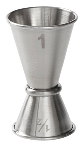 American Metalcraft Jg1 Japanese-Style Jigger, Stainless Steel, 1/2 Oz. X 1Oz. Capacity, 1-3/4'' Diameter X 2-3/4'' Height