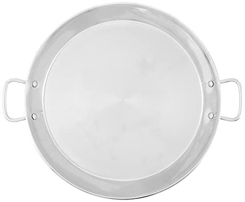 Garcima 16-Inch Stainless Flat Bottom Paella Pan, 40Cm
