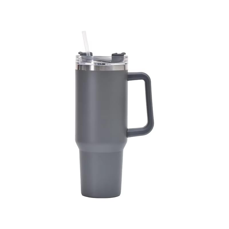 Deera Tumbler With Handle And Straw & Lid | Insulated Reusable Stainless Steel Water Bottle | Leak Proof Mug For Office, Gym, Tr