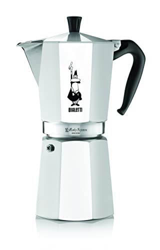 Bialetti - Moka Express: Iconic Stovetop Espresso Maker, Makes Real Italian Coffee, Moka Pot 12 Cups (22 Oz - 670 Ml), Aluminium