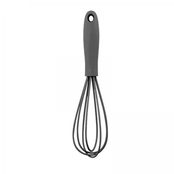 Trendivibe 5Xsilicone Whisk Kitchen Utensil Non Scratch Mixer Egg Beater Frothing Gray