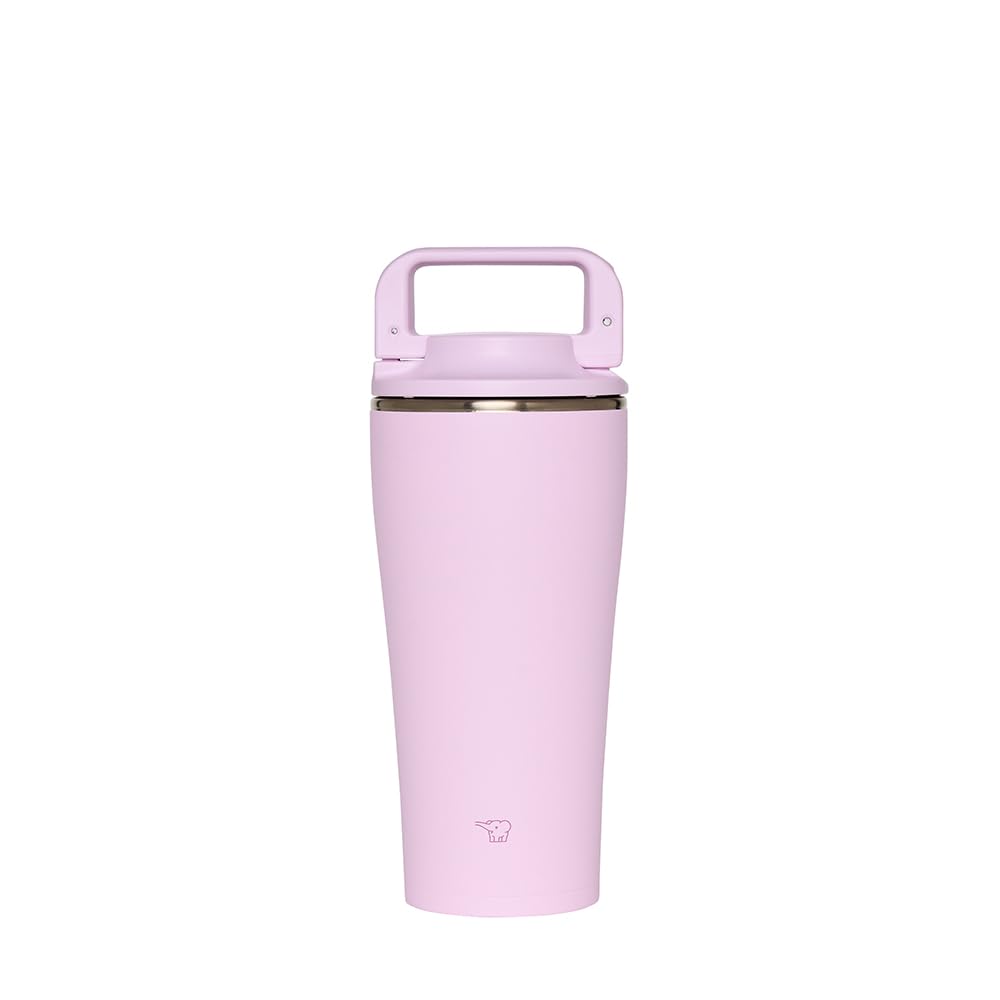 Zojirushi Stainless Carry Tumbler with Popup Straw, 20Ounce, Blossom Pink