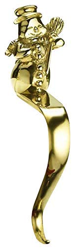 Jefferson Brass Snowman Stocking Holder