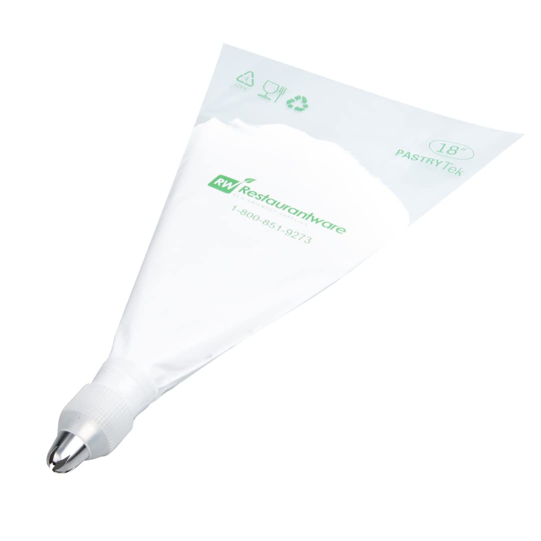 Restaurantware Pastry Tek Piping Tip 1 Reusable Drop Flower Icing Tip - #1B Dent-Resistant Stainless Steel Pastry Tip Dishwasher