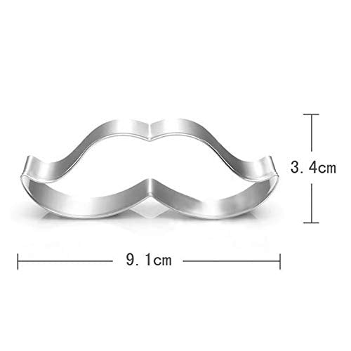 Wotoy Beard And Bow Tie Biscuit Cookie Cutter - Stianless Steel